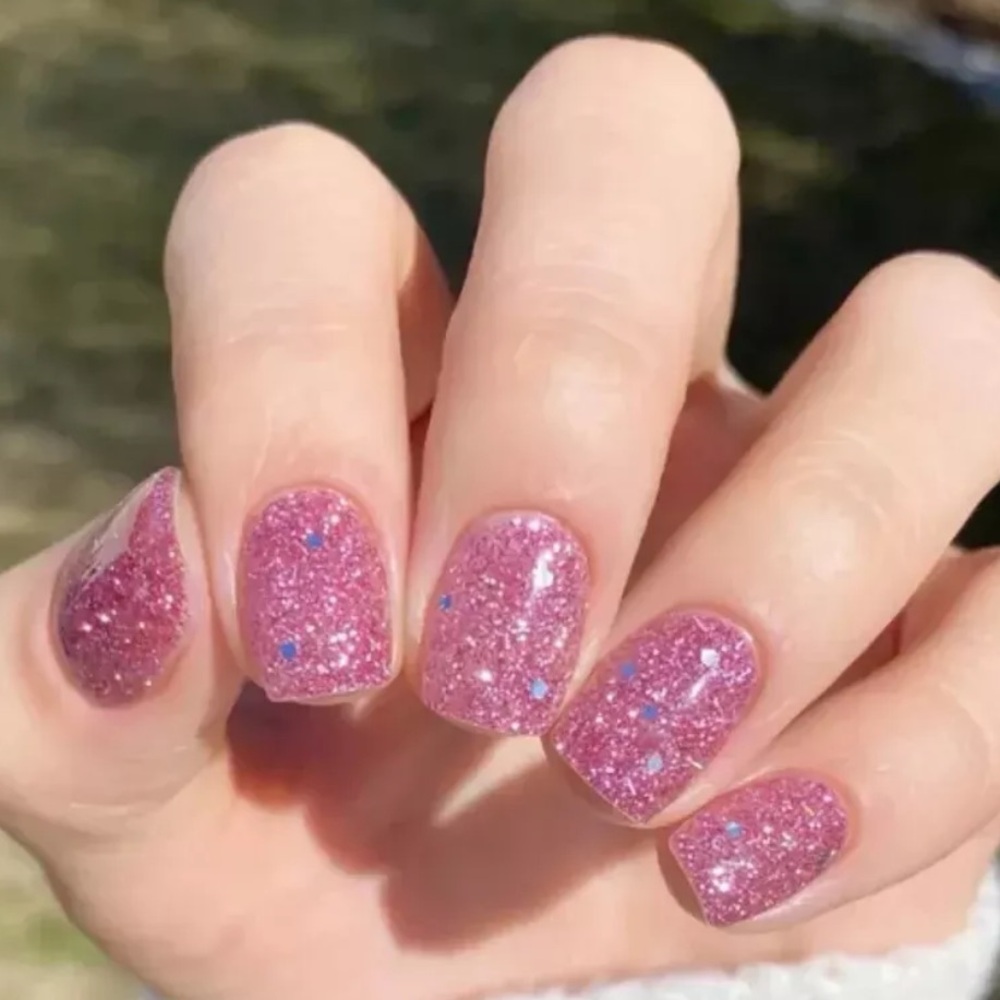 *Retired, HTF* Color Street: Venetian Masquerade | Fuchsia Pink Silver Glitter - Picture 6 of 9